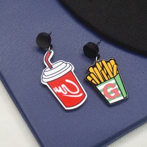 Acrylic Coke Fries Earrings,