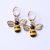Small Bee Pendant Earrings