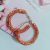 Red Sparkle Charm Hoops
