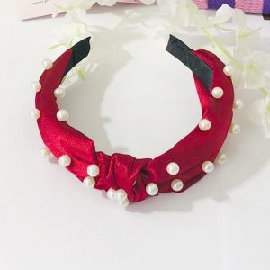 Vine Color Knot Pearled Hairband