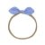 little bow tie nylon headband Blue dot