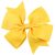 Girls bow hair clip  yellow
