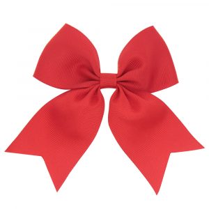 small dovetail bow  girl hairpin  Big red