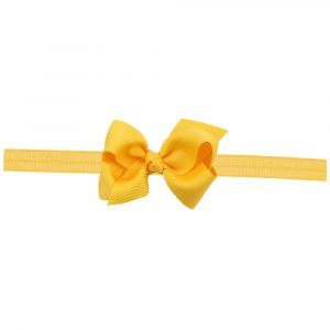 Bowknot Elastic Headband yellow