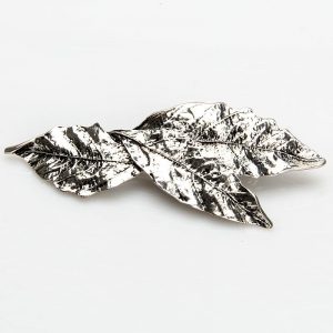 Three Tree Leaf Hairpin Silver