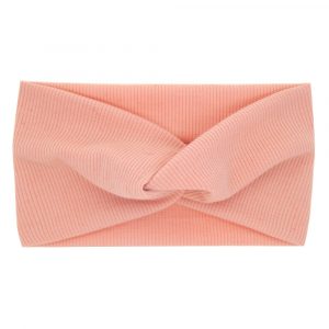 Children’s cross elastic  hairband Pink cross (stripe)