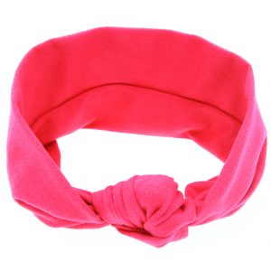 baby knotted headband Rose red