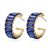 Blue Baguette Earrings