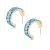 Sky Blue  Baguette Earrings
