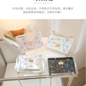 Transparent Bag With Chain -PVC