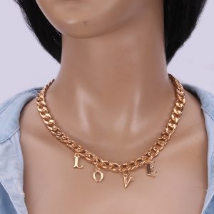 Golden B T S Necklace