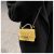 Pearl Handle Yellow PVC  Bag With Chain