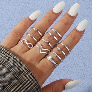 Silver Rings of Set – 12pc
