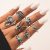Silver Rings of Set – 8pc