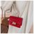 Pearl Handle Red Bag With Chain -PVC