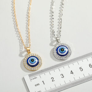 Evil Eye Necklace Silver
