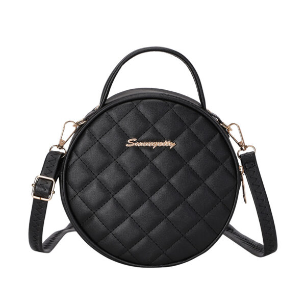 Black  Circle Shape Crossbody Bag