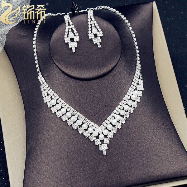 Diamond Pearl Luxury Necklace Set
